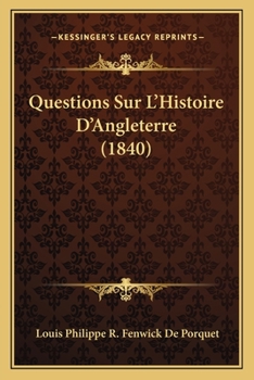 Paperback Questions Sur L'Histoire D'Angleterre (1840) [French] Book