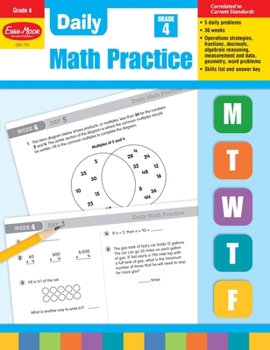 Paperback Daily Math Practice, Grade 4 Teacher Edition Book