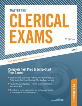 Paperback Arco Master the Clerical Exams Book