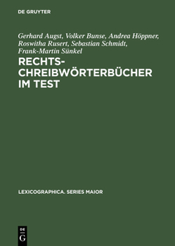 Hardcover Rechtschreibwörterbücher im Test [German] Book