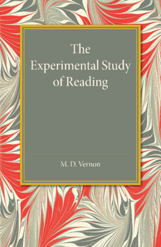 Paperback The Experimental Study of Reading Book