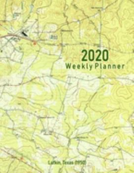 Paperback 2020 Weekly Planner: Lufkin, Texas (1950): Vintage Topo Map Cover Book