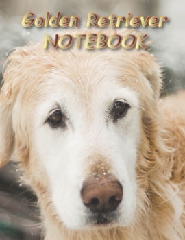 Paperback Golden Retriever NOTEBOOK: Dog Notebooks and Journals 110 pages (8.5"x11") Book