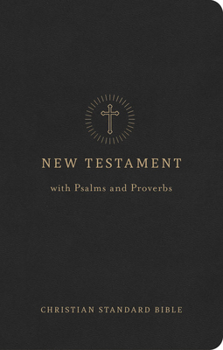 Imitation Leather CSB Pocket New Testament with Psalms and Proverbs, Easy-To-Read Optimal Type, Black Leathertouch Book
