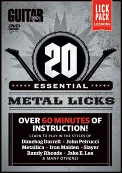 DVD 20 Essential Metal Licks Book