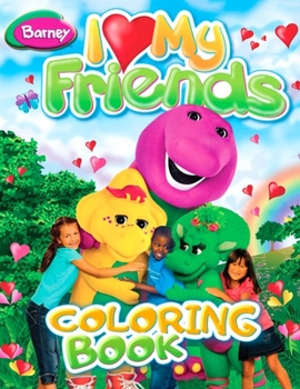 Paperback Barney and Friends Coloring Book: AWESOME 30 Illustrations Book
