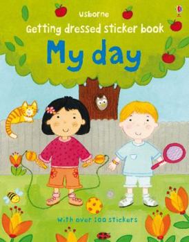 Paperback Getting Dressed Sticker Book My Day Book