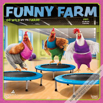 Calendar Avanti Funny Farm 2021 Square Foil Book