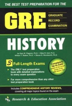 Paperback The Best Test Preparation for the GRE (Graduate Record Examination) History Book