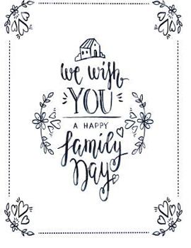 Paperback We wish you a happy family day Book
