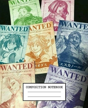 Composition Notebook: The Seven Deadly Sins Soft Glossy Cover Wide Ruled Lined Pages Book 7.5 x 9.25 Inches 110 Pages