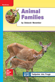 Spiral-bound Reading Wonders Leveled Reader Animal Families: On-Level Unit 2 Week 4 Grade 2 Book
