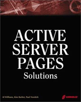 Paperback Active Server Pages Solutions [With CDROM] Book