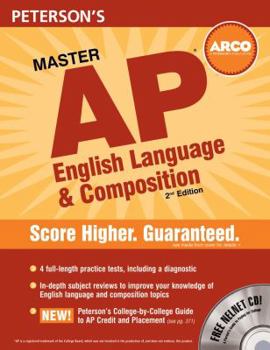 Paperback Peterson's Master AP English Language & Composition [With CDROM] Book