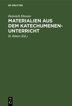 Hardcover Materialien Aus Dem Katechumenen-Unterricht [German] Book