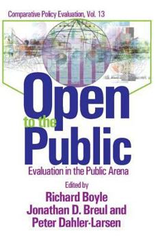 Hardcover Open to the Public: Evaluation in the Public Sector Book