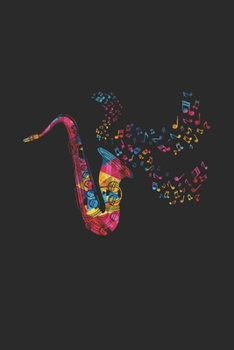 Paperback Saxophone Color Splash: Saxophones Notebook, Blank Lined (6" x 9" - 120 pages) Musical Instruments Themed Notebook for Daily Journal, Diary, a Book