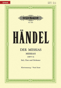 Paperback Messiah Hwv 56 (Vocal Score): Oratorio for Satb Soli, Choir and Orchestra (Ger/Eng) Book