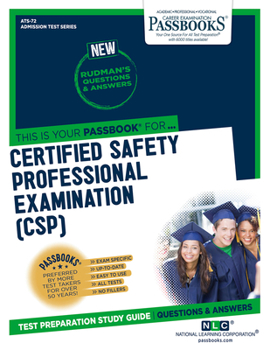 Paperback Certified Safety Professional Examination (Csp) (Ats-72): Passbooks Study Guidevolume 72 Book