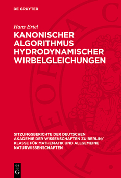 Hardcover Kanonischer Algorithmus Hydrodynamischer Wirbelgleichungen [German] Book