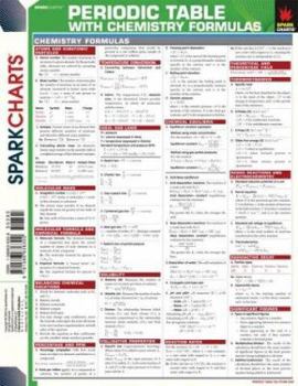 Paperback Periodic Table with Chemistry Formulas (SparkCharts) Book