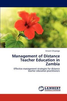 Paperback Management of Distance Teacher Education in Zambia Book