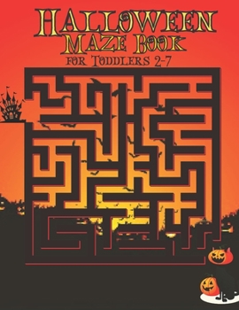 Paperback Halloween Maze Book for Toddlers 2-7 Book
