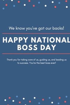 Paperback Happy National Boss Day: Lined notebook Book