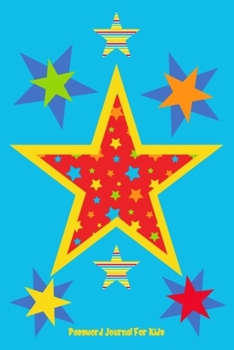 Password Journal for Kids: Internet Password Organizer Log Book/ This password keeper is separated into Categories- Simple Design,Large Format, Flexible Soft Glossy Cover. Blue StarFilled Star