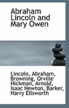 Paperback Abraham Lincoln and Mary Owen Book