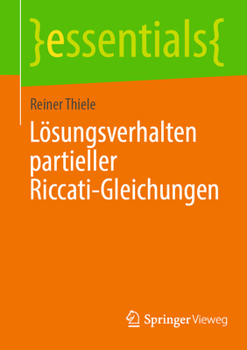 Paperback Lösungsverhalten Partieller Riccati-Gleichungen [German] Book