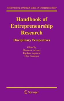 Paperback Handbook of Entrepreneurship Research: Disciplinary Perspectives Book