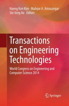 Paperback Transactions on Engineering Technologies: World Congress on Engineering and Computer Science 2014 Book
