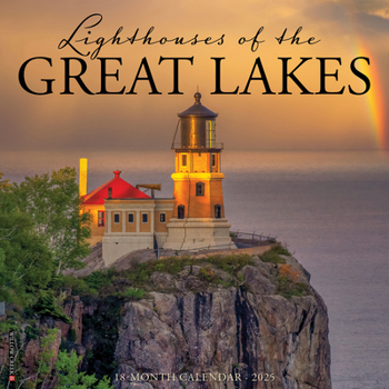Calendar Lighthouses of the Great Lakes 2025 12 X 12 Wall Calendar Book