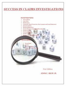 Paperback Success in Claims Investigations: A Guide to Claims Investigations Book