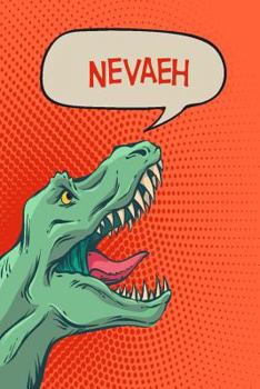 Paperback Nevaeh: Personalized Dino Isometric Dot Paper Notebook 120 Pages 6x9 Book