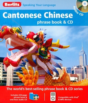 Paperback Berlitz Cantonese Chinese Phrase Book & CD Book