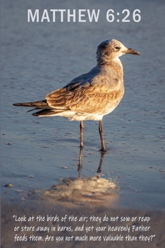 Matthew 6:26 Scripture Journal: 120 page, 6" x 9", original, copyrighted photograph by author, lined, verse footers, no content, paperback journal