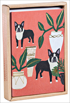 Misc. Supplies Dogs 'n' Plants Luxe Foil Notecard Box Book