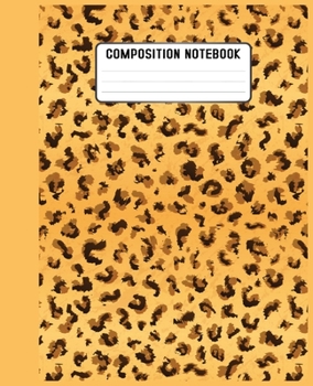 Composition Notebook: Cool gift for ... leopard accessories for women, girls & kids.