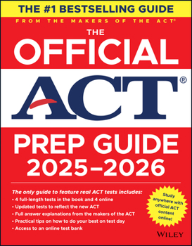Paperback The Official ACT Prep Guide 2025 - 2026: Book + Online Course Book