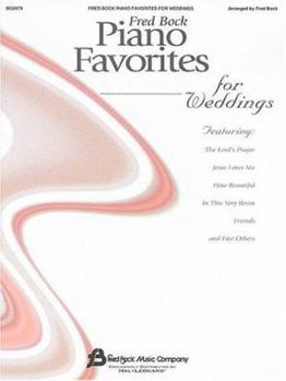 Paperback Fred Bock Piano Favorites for Weddings: Piano Solo Book