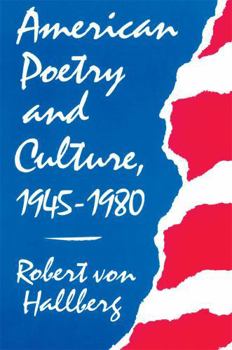 Paperback American Poetry and Culture, 1945-1980 Book