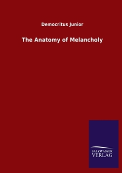 Paperback The Anatomy of Melancholy Book