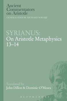 Paperback Syrianus: On Aristotle Metaphysics 13-14 Book