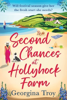 Paperback Second Chances at Hollyhock Farm [Large Print] Book