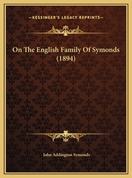 On The English Family Of Symonds