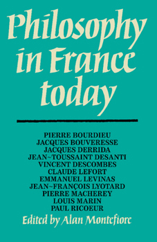 Paperback Philosophy in France Today Book