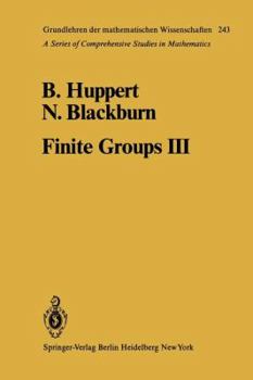 Paperback Finite Groups III Book