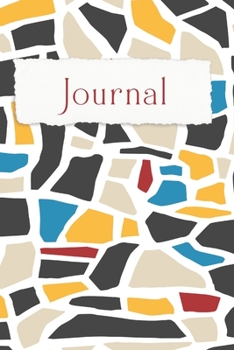 Modern Terrazzo 6 x 9 inch Journal, 200 Pages, Wide Ruled, Soft Cover